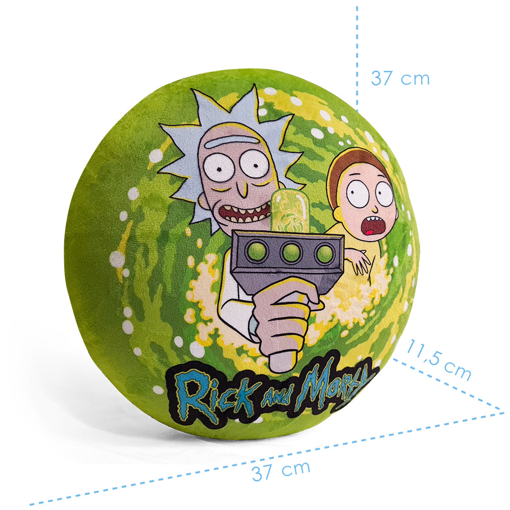 Plush pillow RICK AND MORTY in search of adventure 37 cm