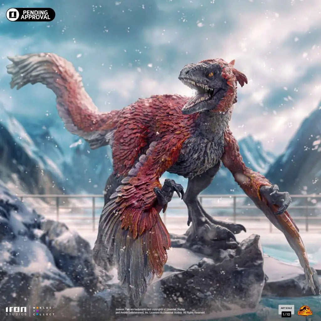 JURASSIC WORLD DOMINION PYRORAPTOR 1/10 STATUE