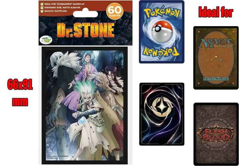 DR STONE PROTECTIVE SLEEVES BATTLE TEAM