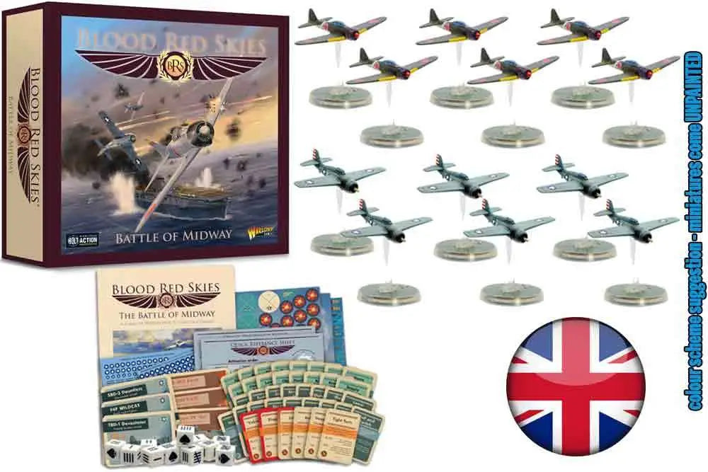 BLOOD RED SKIES THE BATTLE OF MIDWAY STARTER SET ENGLISH