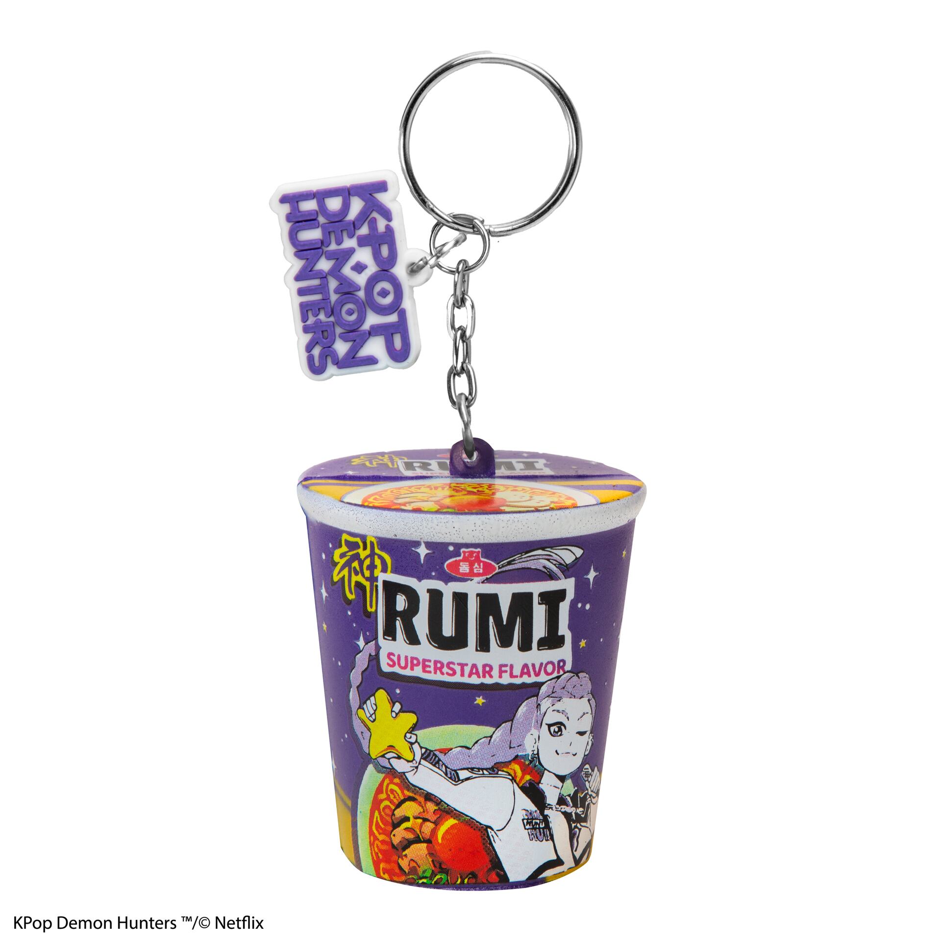 KPOP DEMON HUNTERS RUMI SUPERSTAR FLAVOR NOODLES SQUISHY KEYCHAIN