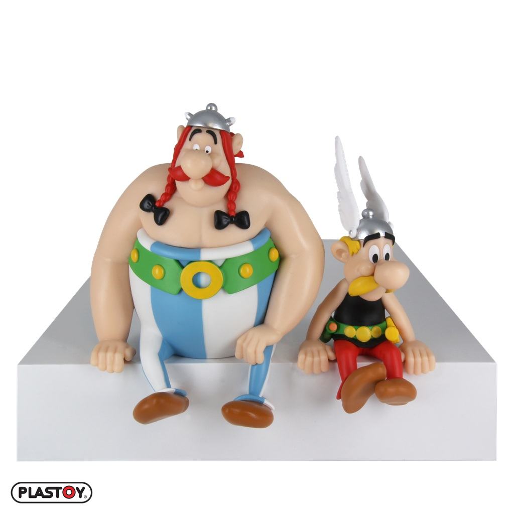 ASTERIX & OBELIX SEATED FIGURES