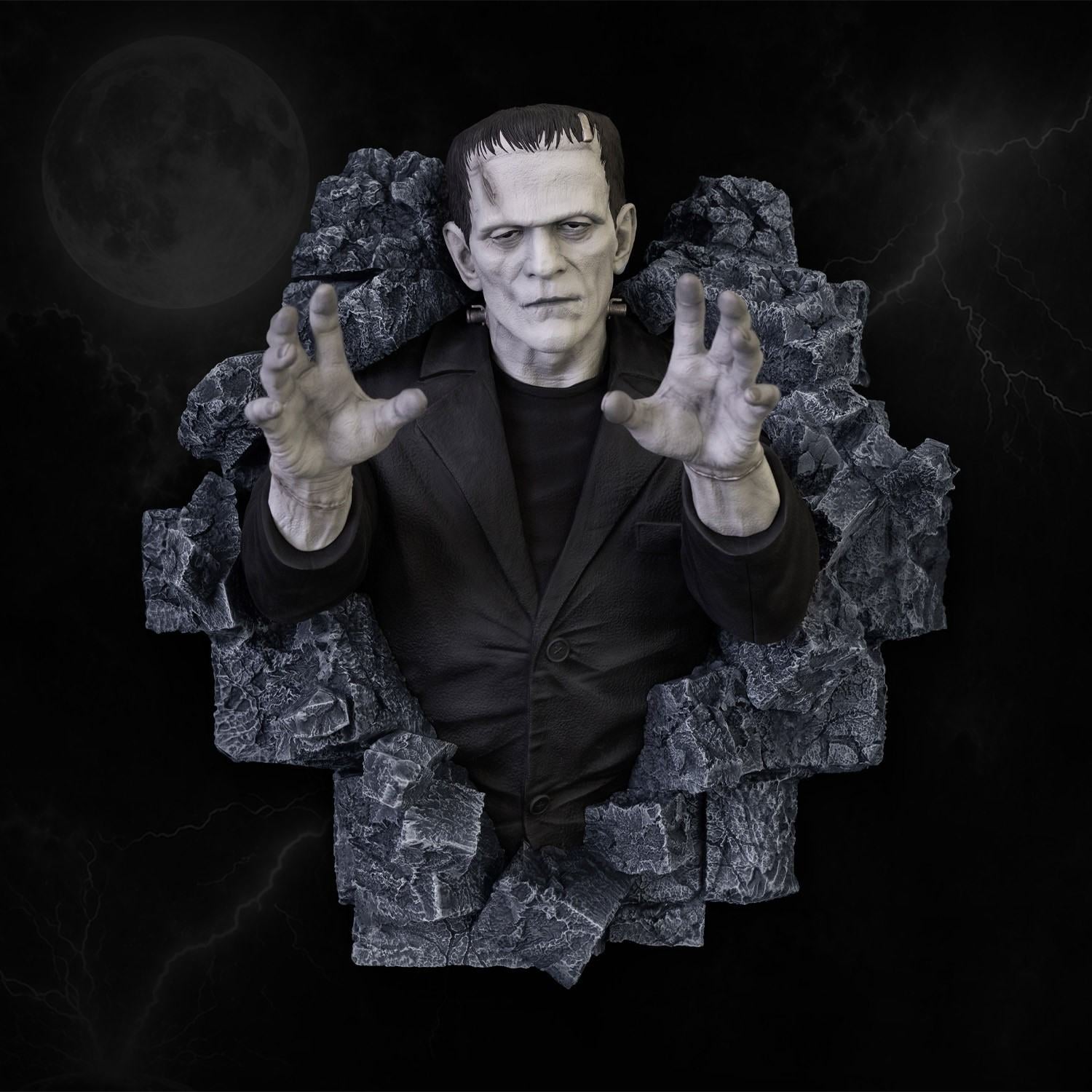 FRANKENSTEIN CLASSIC HORROR EDITION LIFESIZE WALL SCULPTURE