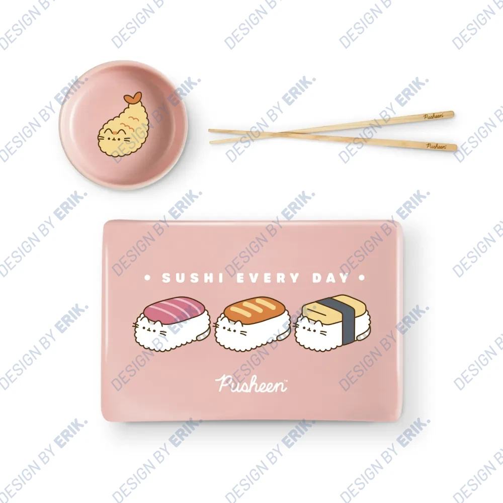 PUSHEEN SUSHI ROLL SET