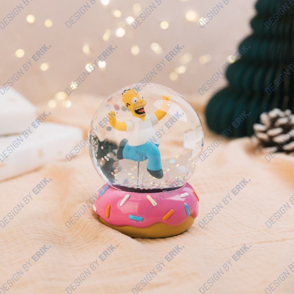 THE SIMPSON HOMER DONUT SNOWGLOBE