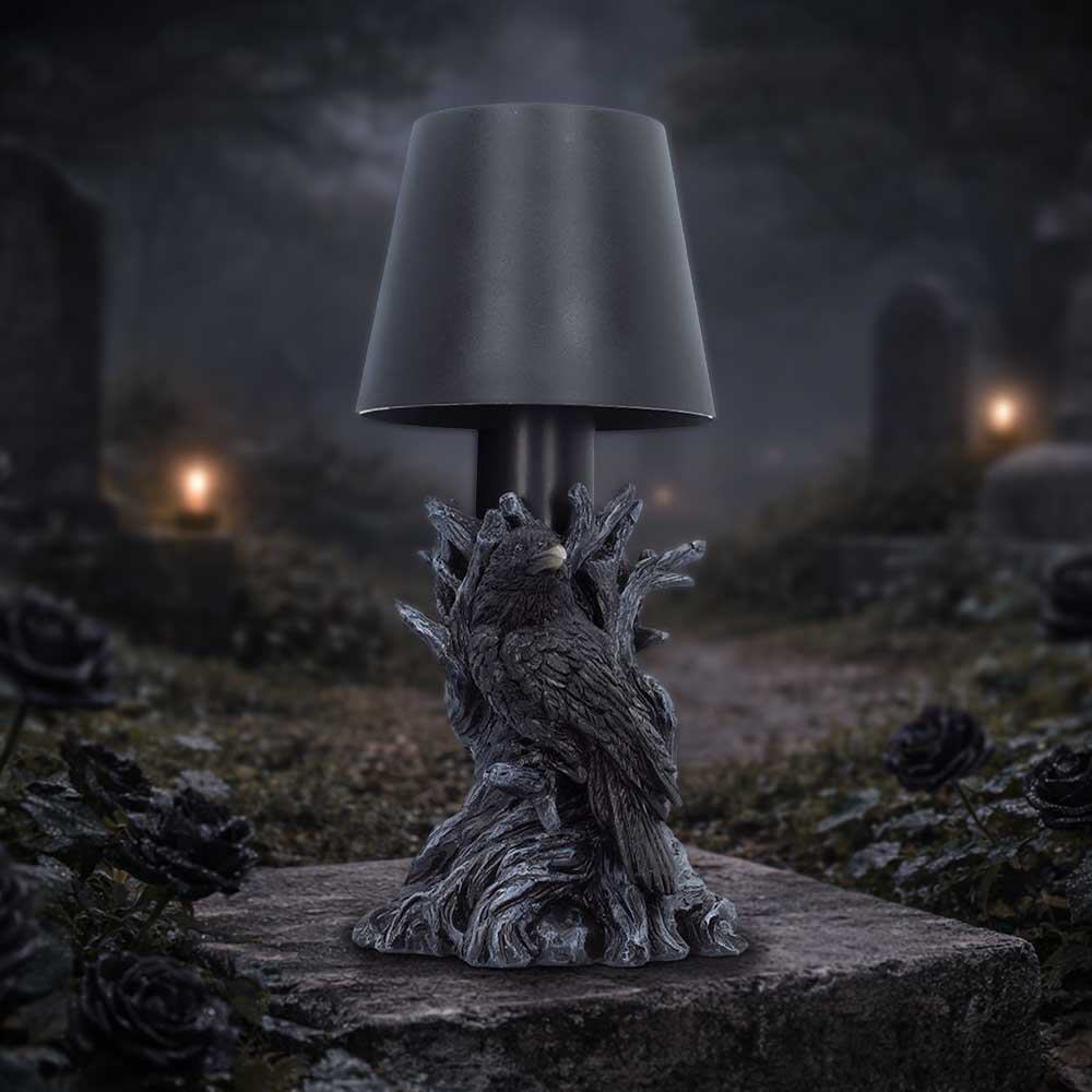 NEVERMORE GOTHIC RAVEN LED LAMP