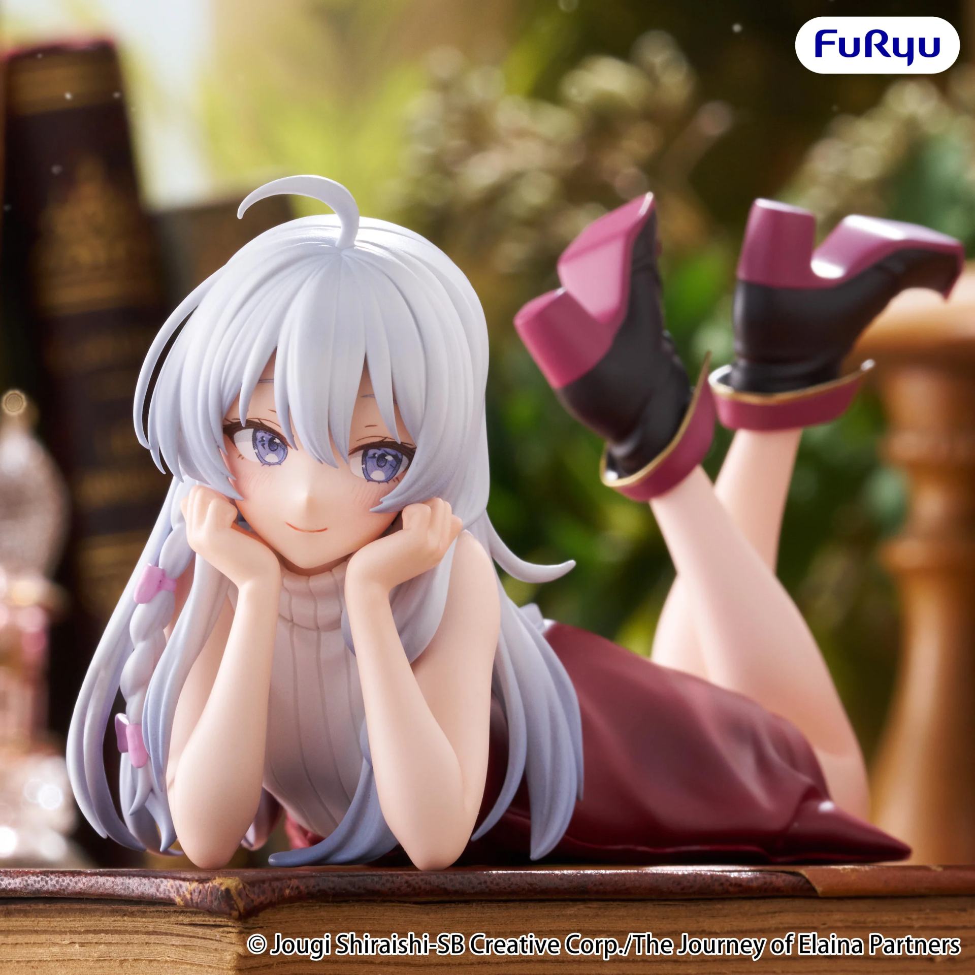 THE JOURNEY OF ELAINA LYING DOWN NOODLE STOPPER FIGURE