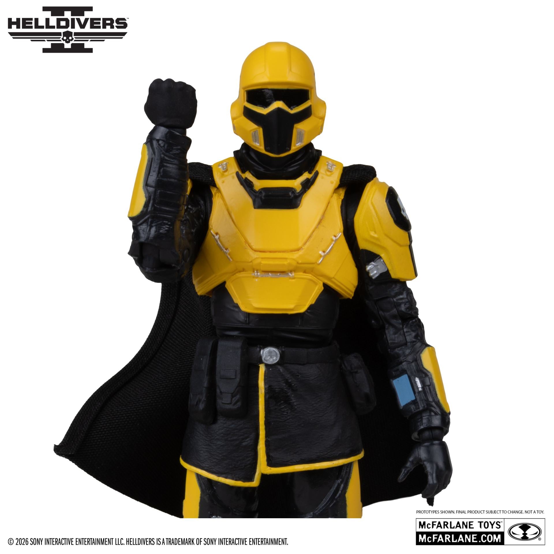 MCFARLANE GAMING EDITION 7INCH HELLDIVERS 2 TR-40 GOLD EAGLE ACTION FIGURE