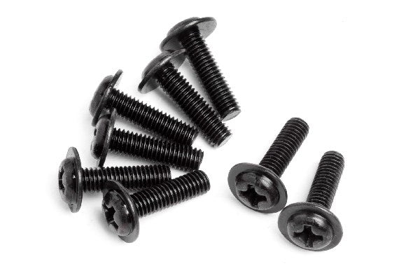 DOMED HEAD DISC SCREW M3X10 (8 )