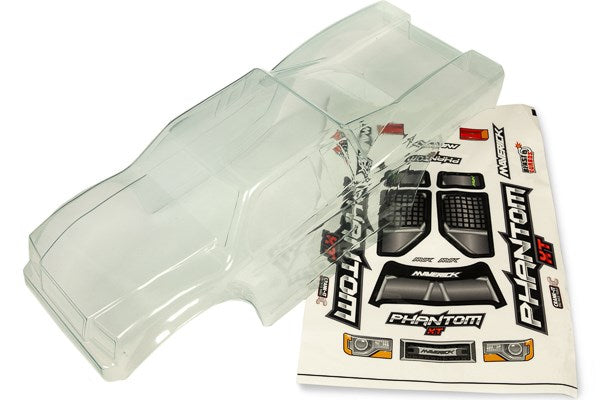 CLEAR LEXAN PHANTOM TRUCK BODY - W/ DECAL SHEET