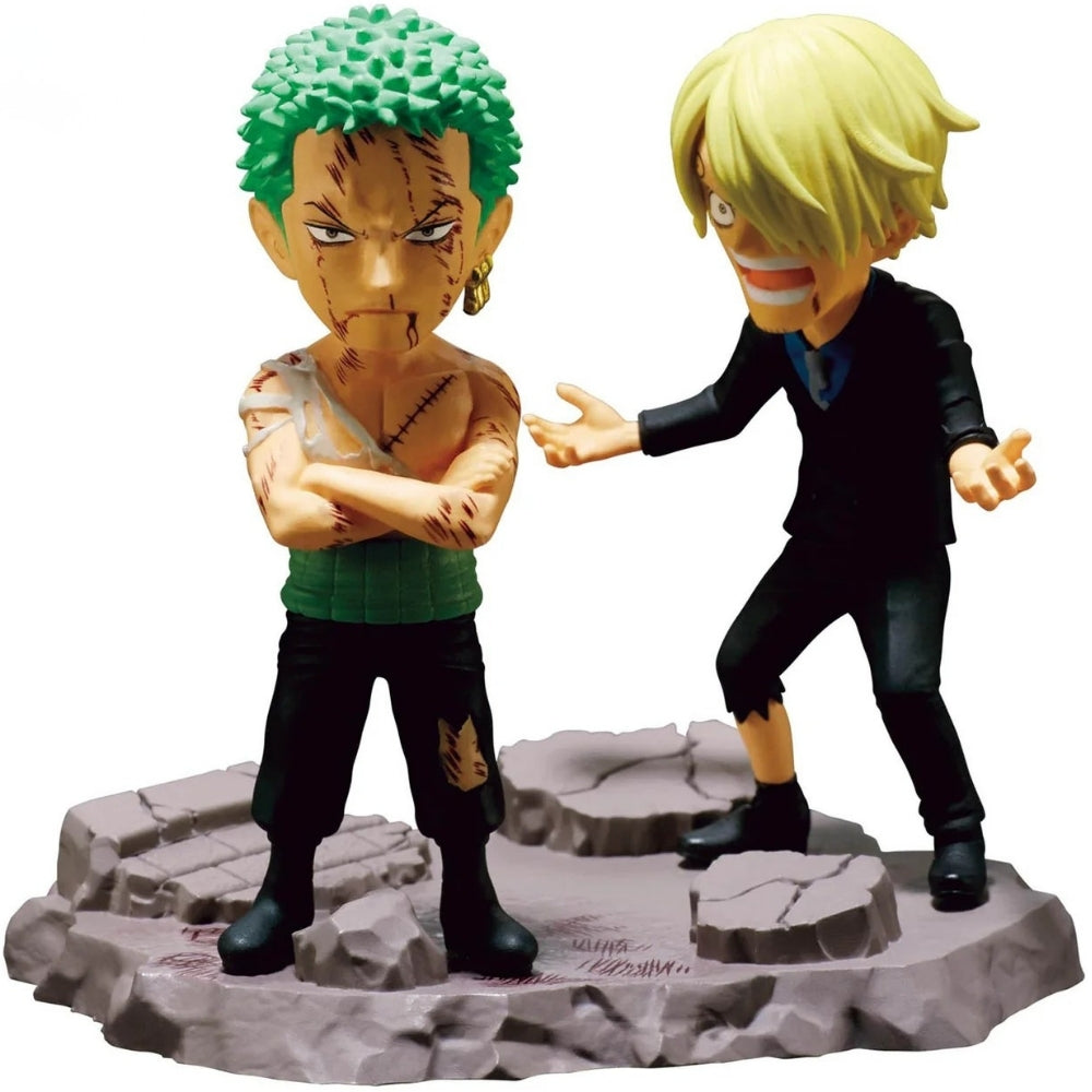 Bandai One Piece - World Collectable Figure Log Stories-Roronoa Zoro & Sanji-"...Nothing...At All!!!!"