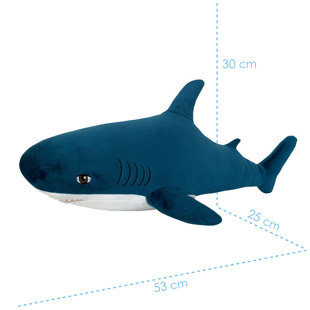 Plush toy WP MERCHANDISE Shark turquoise, 50 cm
