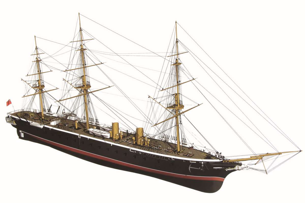 1:100 HMS Warrior -Wooden hull