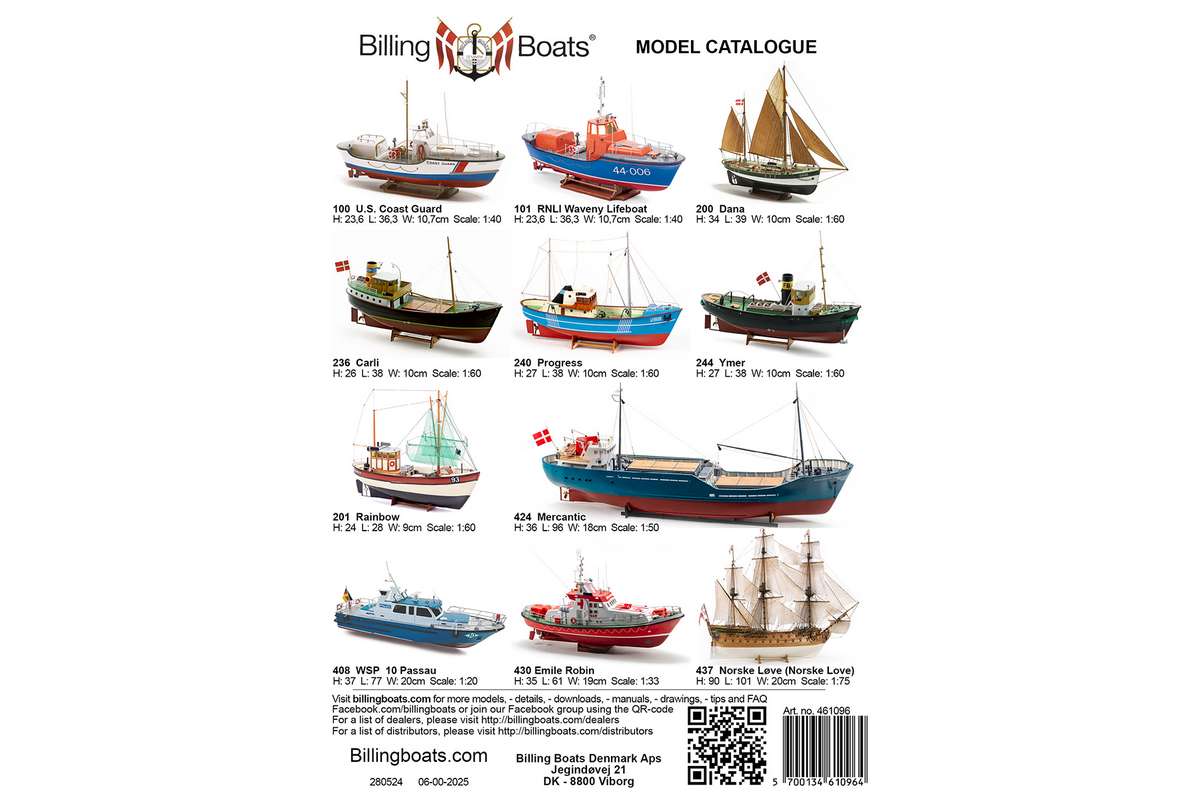 Billing Boat leaflet 8 page x mini A4 catalogue