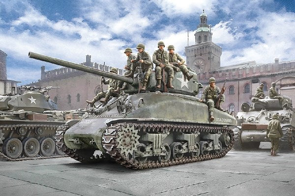 1:35 M4A1 Sherman With U.S. Infantry