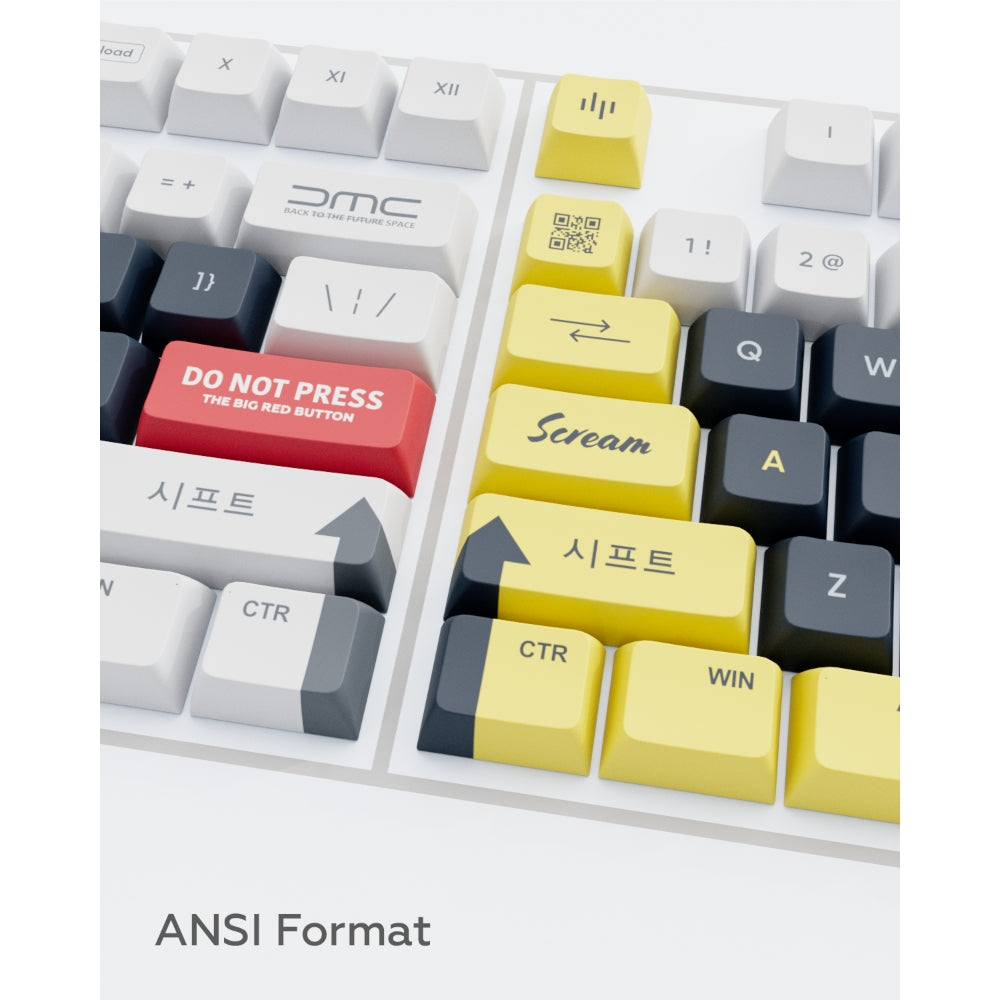 Dark Project KS-2036 PBT keycaps, ENG White/Yellow