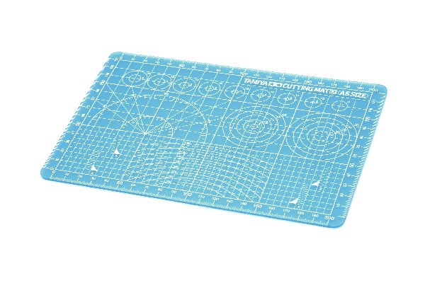 Tamiya Cutting Mat (A5 Size/Blue)