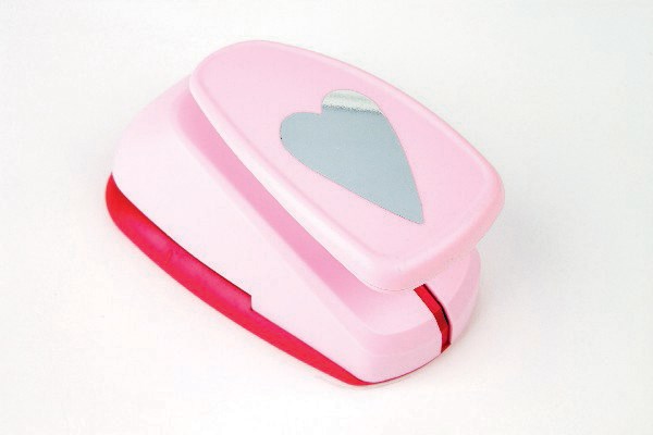 Easy punch pink hjerte