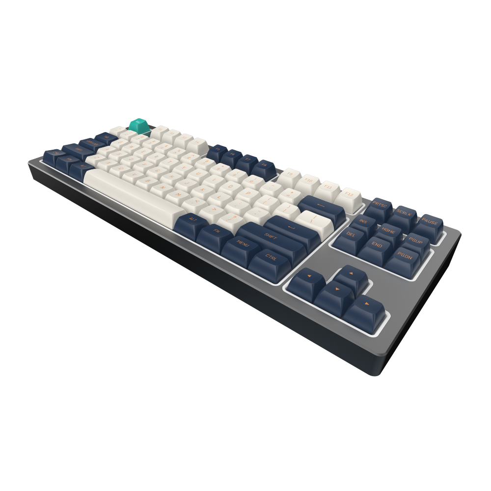 Dark Project / KD87B LTD Aluminum / Black & Cloud Grey - Gateron Cap Teal RGB (ENG)
