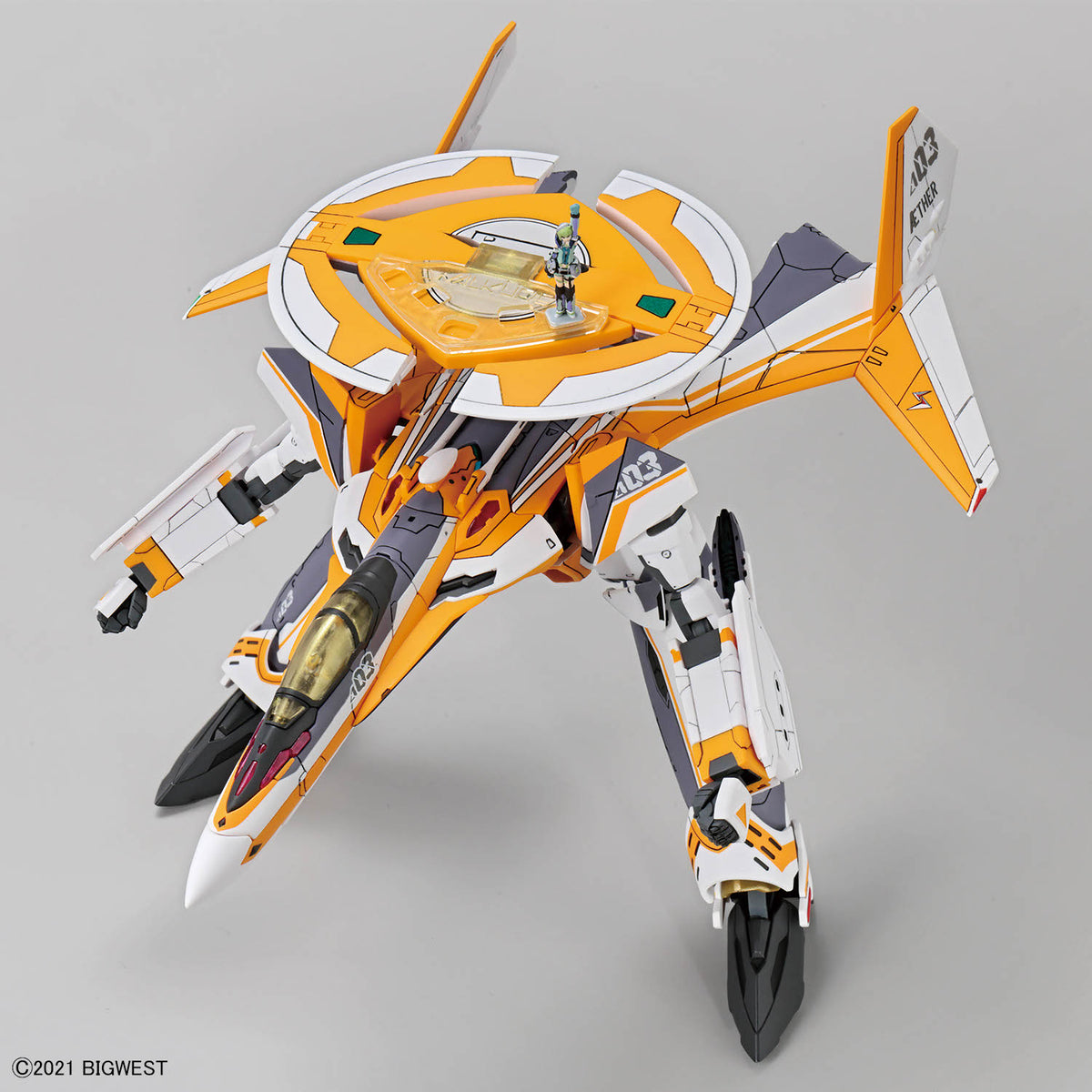 Macross Delta HG 1/100 VF-31E Siegfried Chuck Mustang Deluxe Set