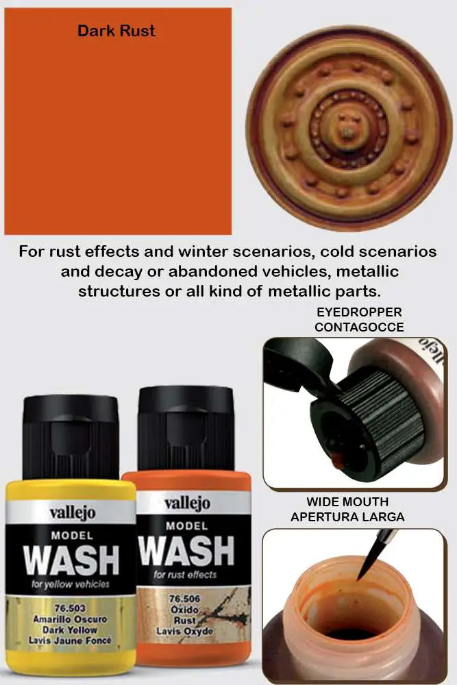 MODEL WASH 76507 DARK RUST