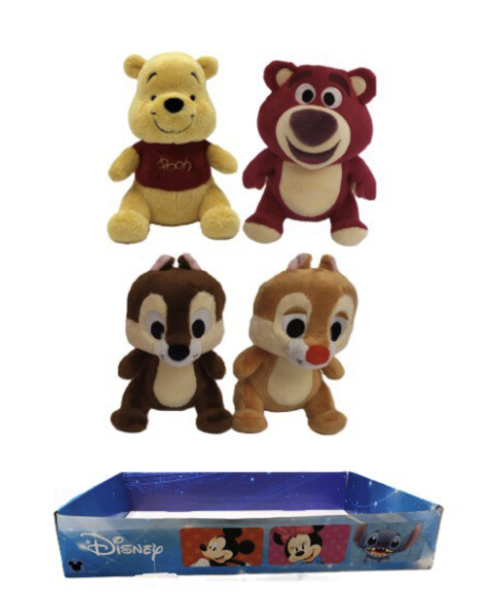 DISNEY - Classic - Display of 12 Plushs 17cm - 4 Models