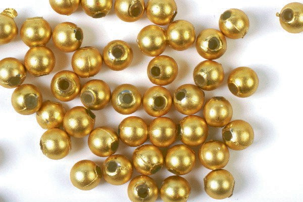 Voksperler 4mm 500g mat guld