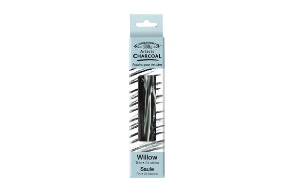 Willow charcoal thin 24pcs