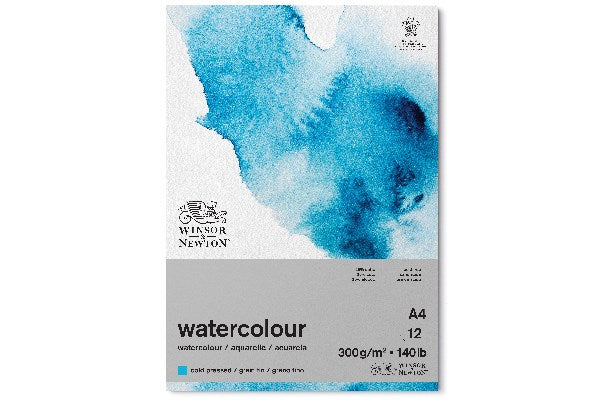 Watercolour pad cold pressed 300g A4 12pages