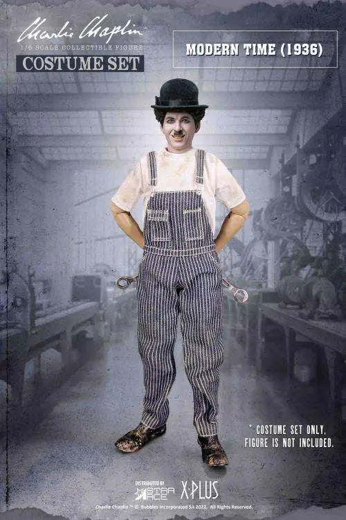 CHARLIE CHAPLIN 1/6 WORKER COSTUME SET