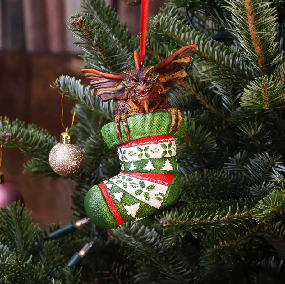 GREMLINS MOHAWK IN STOCKING ORNAMENT