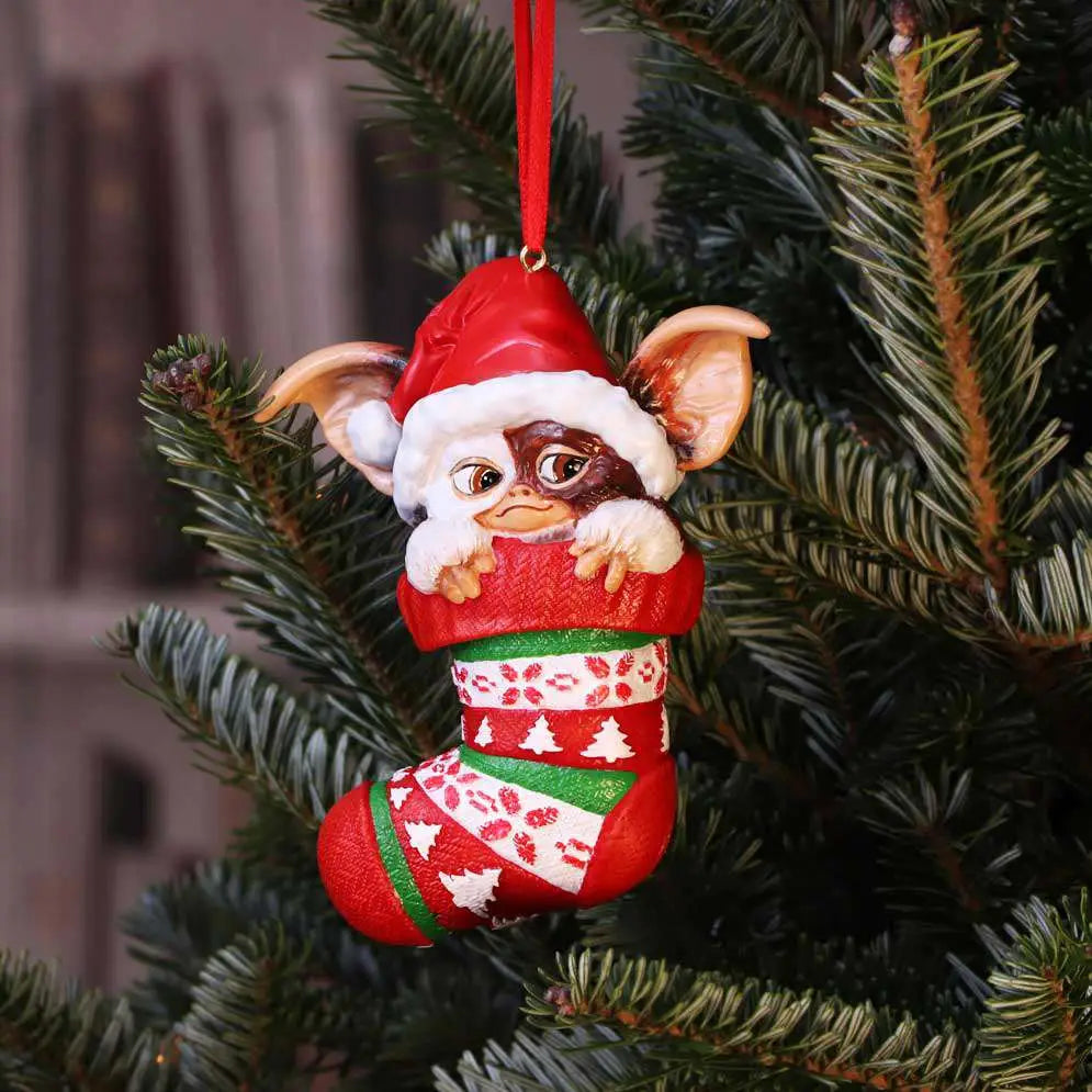 GREMLINS GIZMO IN STOCKING ORNAMENT