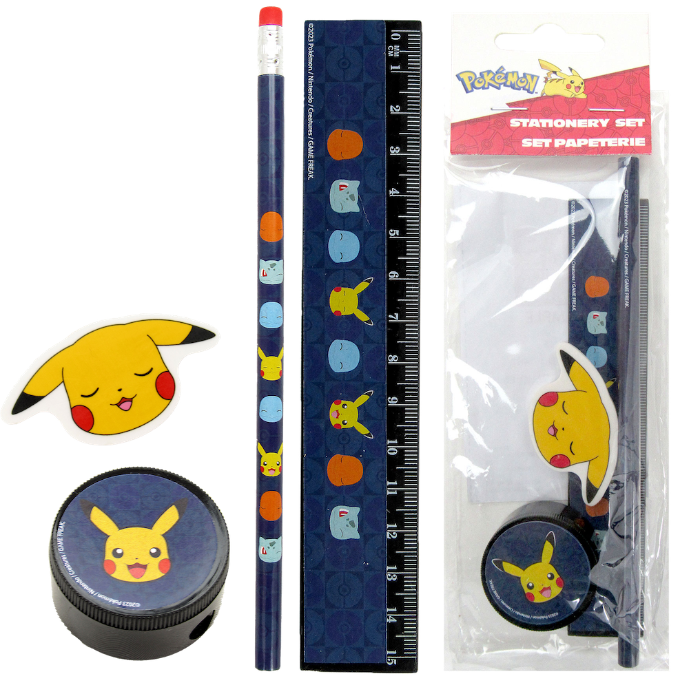 POKEMON - Starter - Stationery Set - 4pc.