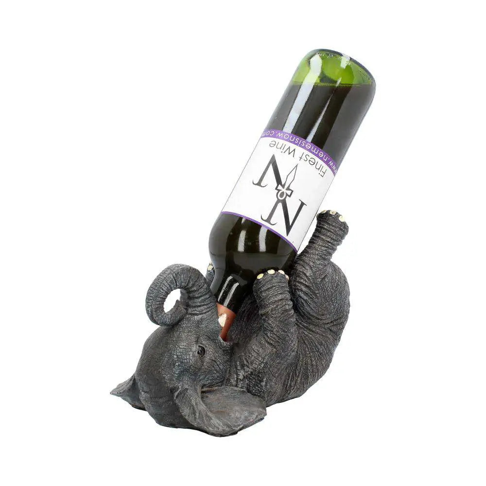 GUZZLERS GREY ELEPHANT WINE BOTTLE HOLDER