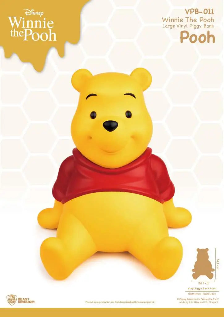 WINNIE THE POOH LARGE VINYL PIGGY BANK