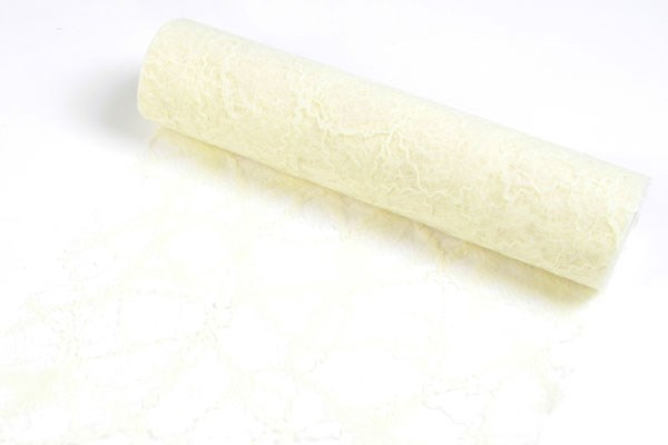 Dekorationsvæv twist creme 30cmx10m