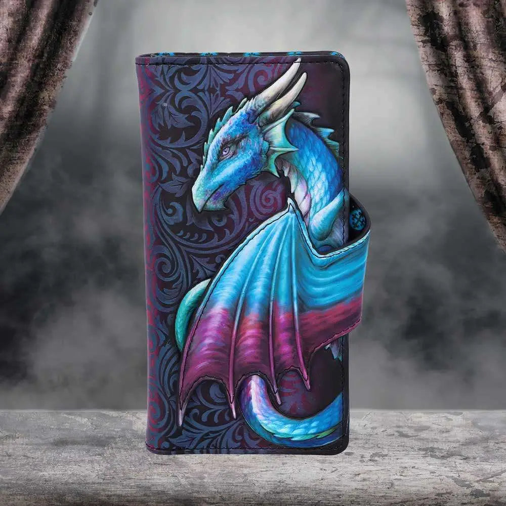 DRAGON TAKE FLIGHT BLUE EMBOSSED WALLET
