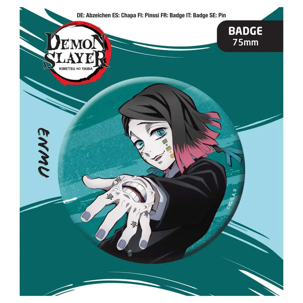 DEMON SLAYER BUTTON BADGE ENMU