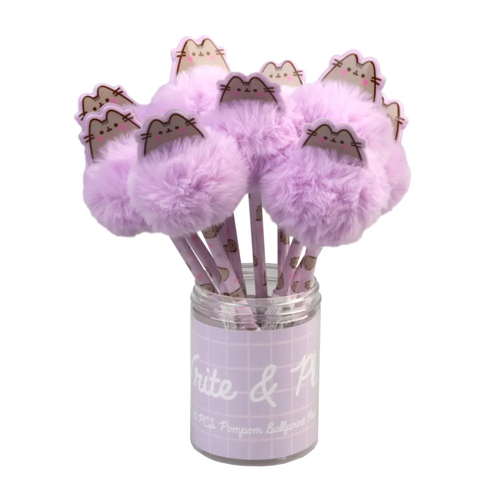 PUSHEEN - Box of 10 Pompom Pens