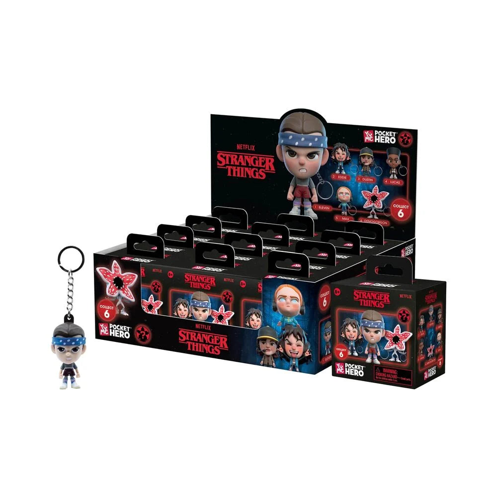 STRANGER THINGS - Pocket Hero - Assort 12 Keychain BLIND BOX 5.5cm