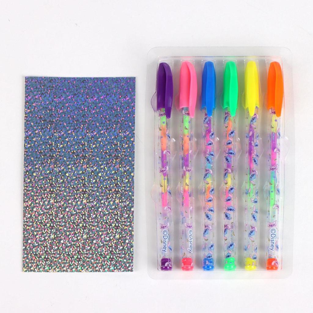 STITCH - Pack of 6 Mulitcolor Gel Pens