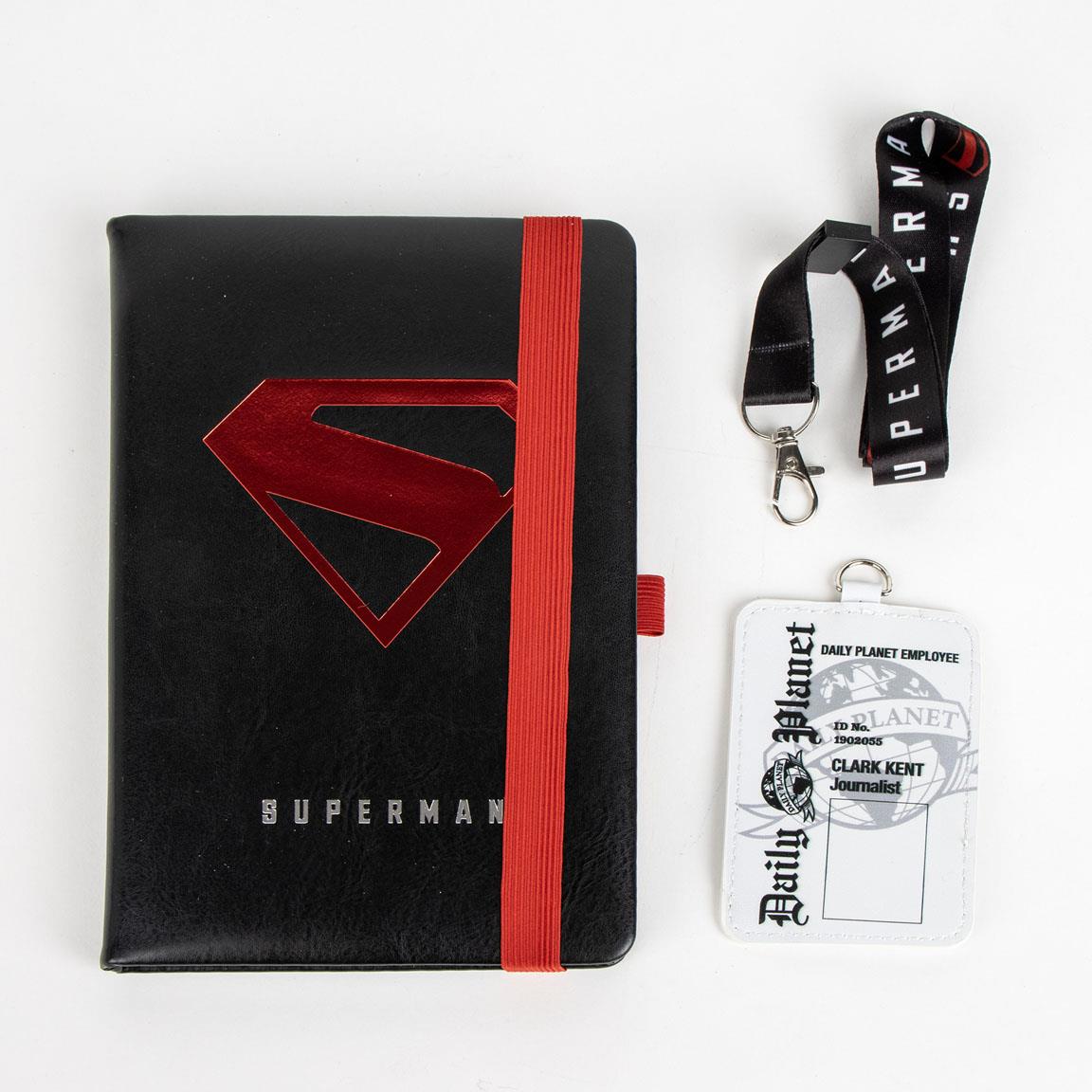 SUPERMAN - Stationery Set - A5 Notebook + Badge