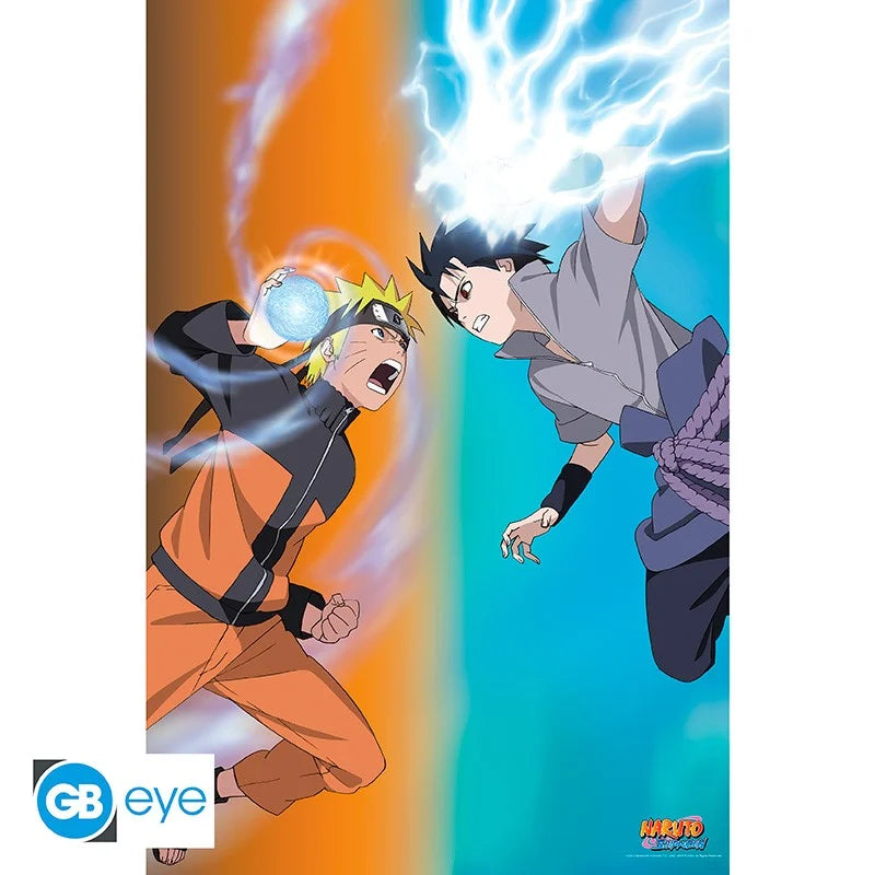 NARUTO SHIPPUDEN - Naruto VS Sasuke - Poster 91x61cm