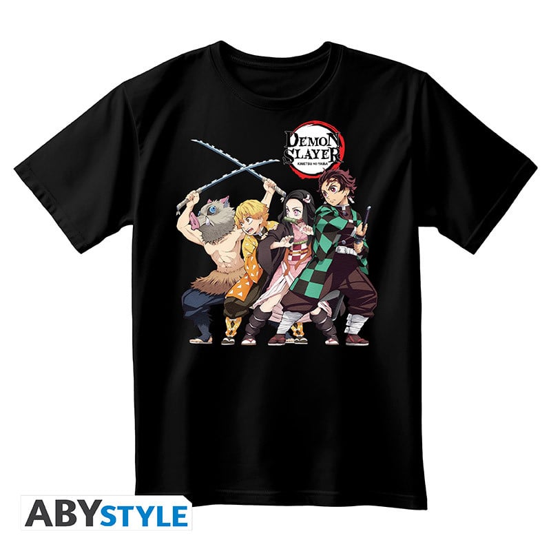 DEMON SLAYER - T-Shirt Group Unisex black (XXL)