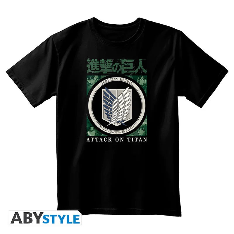 ATTACK ON TITAN - T-Shirt Scout Legion Unisex black (XS)