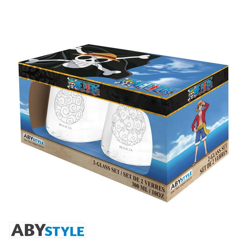 ONE PIECE - Demon fruit - 2 Glasses Set 300ml