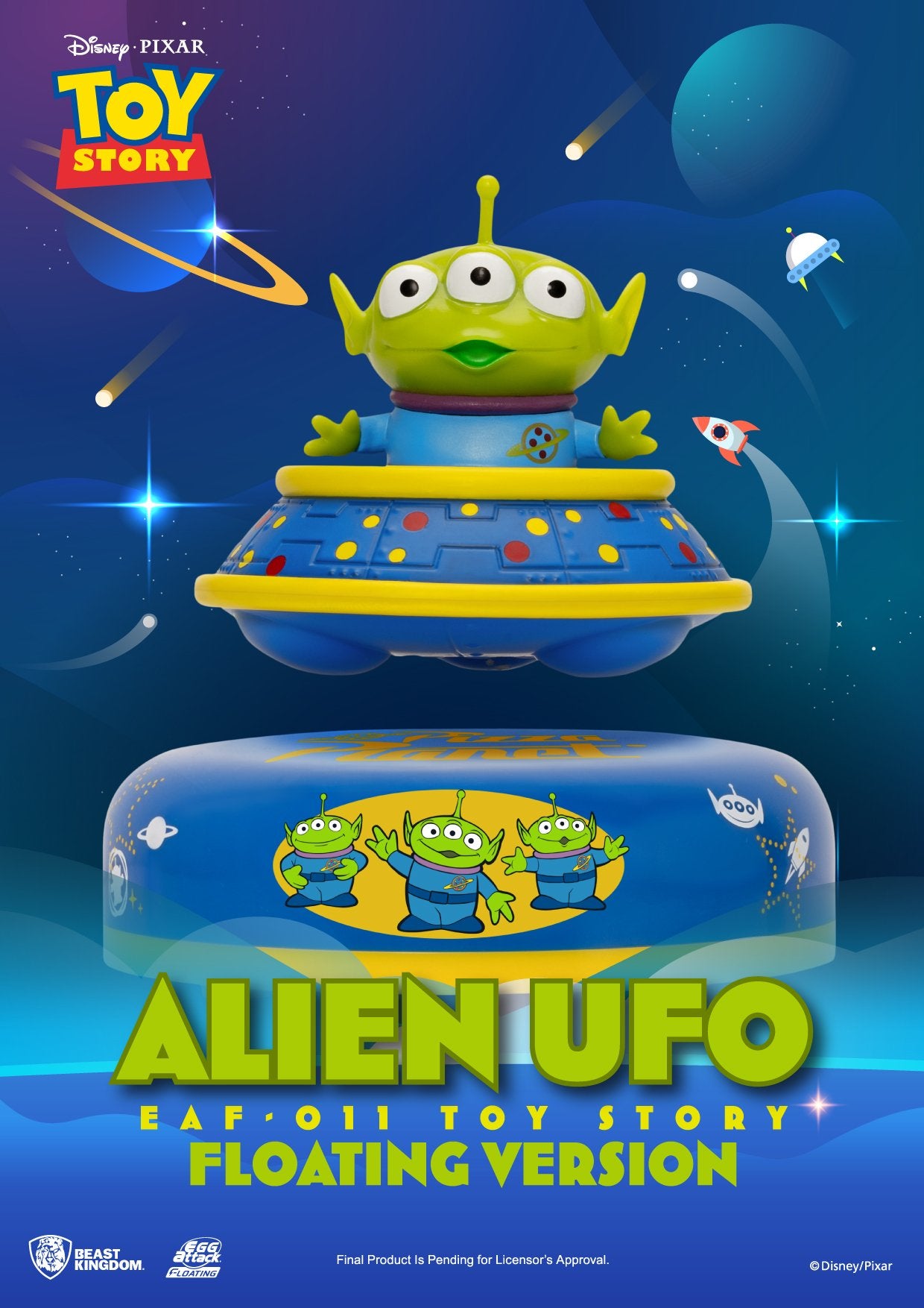 TOY STORY - Alien UFO - Floating Figure 8cm