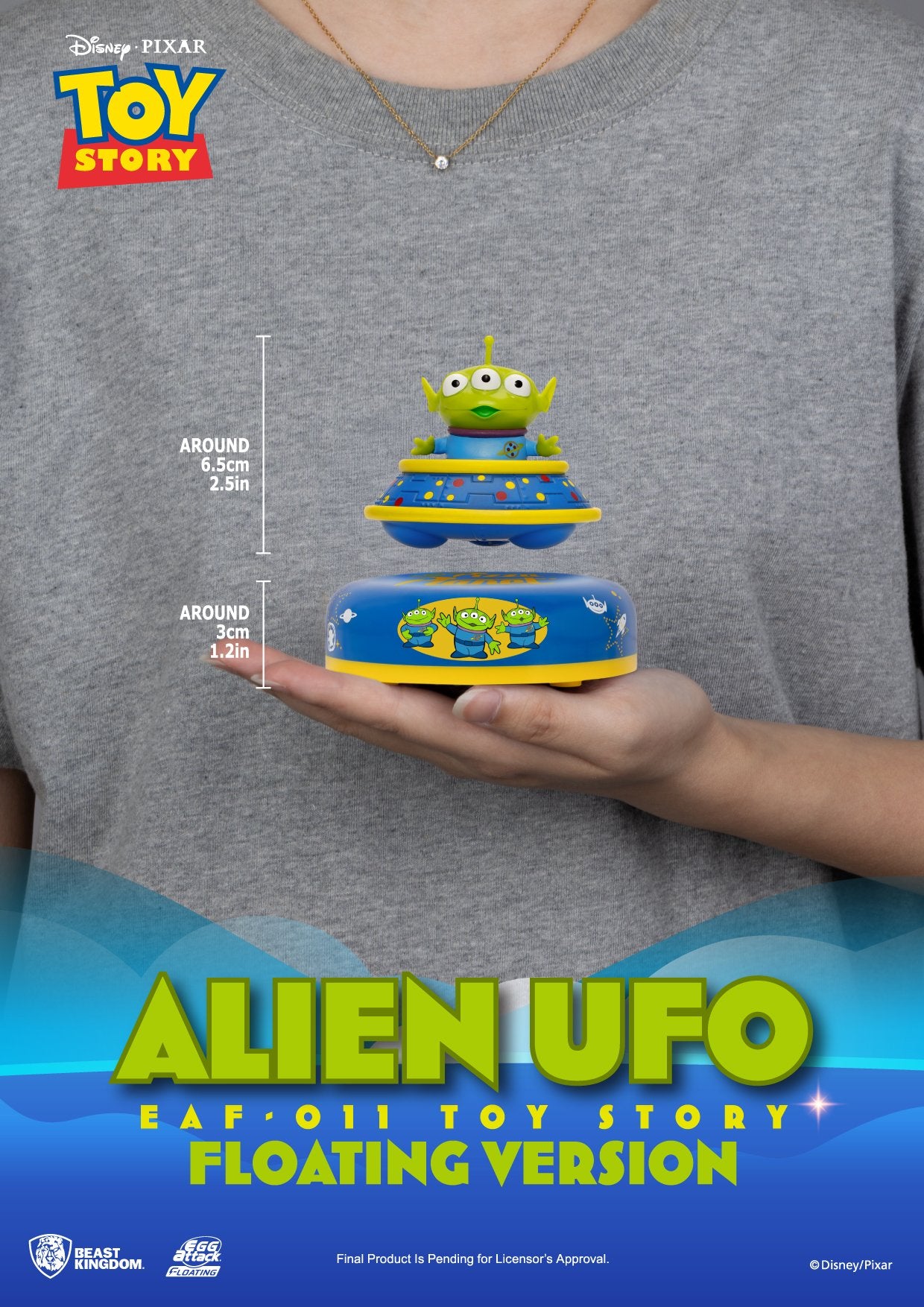 TOY STORY - Alien UFO - Floating Figure 8cm