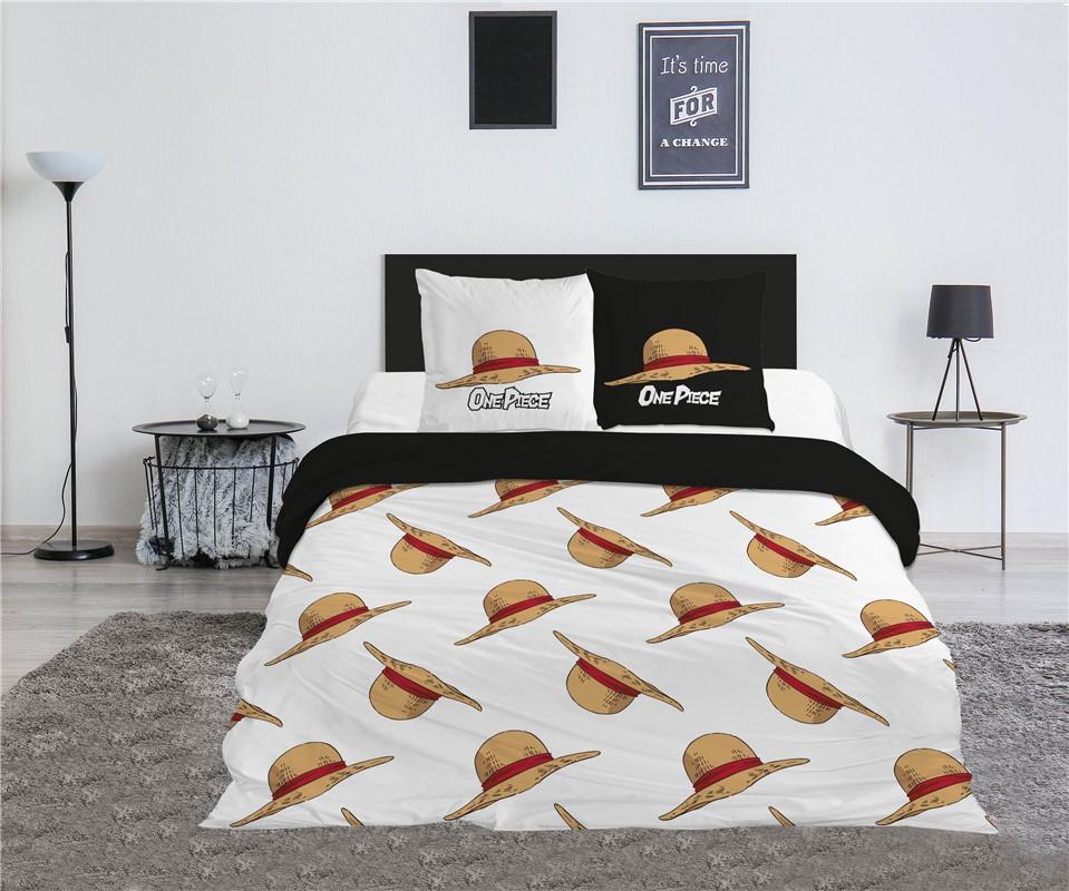 ONE PIECE - Duvet Cover 240x220cm + 2x65x65cm - Straw Hat