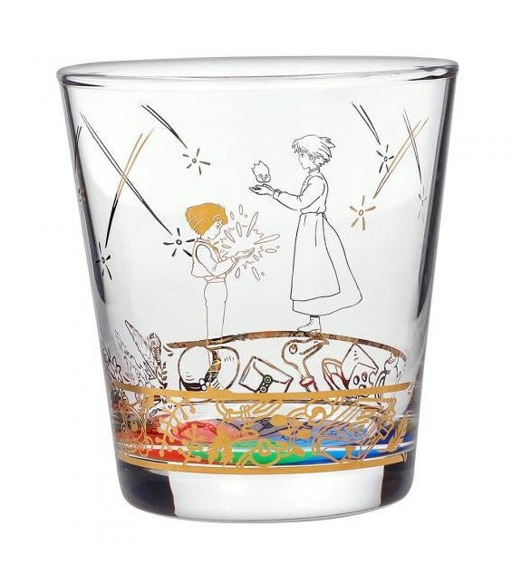 HOWL'S MOVING CASTLE - Howl and Sophie - Engraved glass 8x8x8.9cm